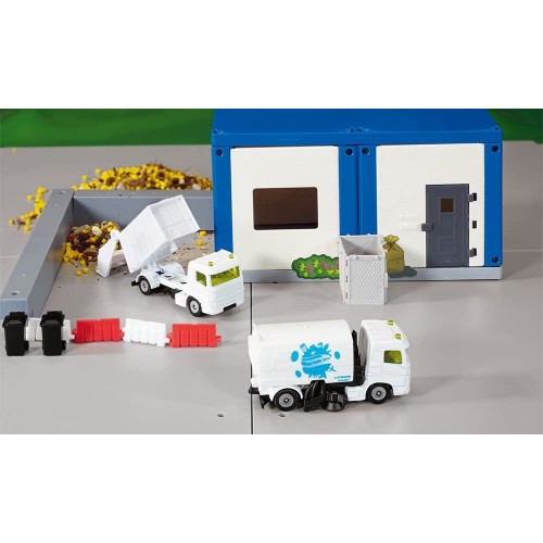 siku Municipal Set Of Toy Trucks Incl. Street Sweeper And Rubbis 1687 4006874016877