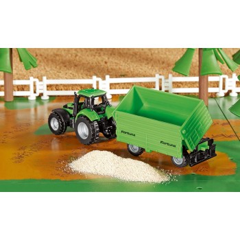 siku Τρακτέρ Deutz με καρότσα, Πράσινο 1606 4006874016068