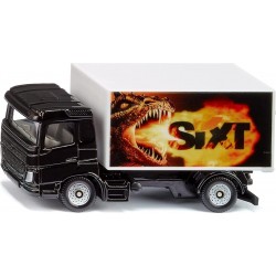 siku Toy Truck With Box Body, Sixt Model, Metal/Plastic, Black/W 1107 4006874011070
