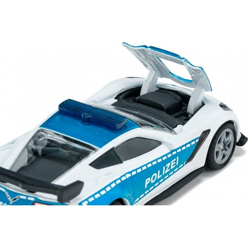 siku Chevrolet Corvette Zr1 Police Car, Police Toy, Metal/Plastic 1525 4006874015252