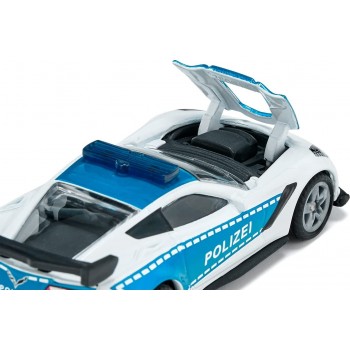 siku Chevrolet Corvette Zr1 Police Car, Police Toy, Metal/Plastic 1525 4006874015252