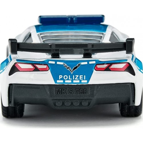 siku Chevrolet Corvette Zr1 Police Car, Police Toy, Metal/Plastic 1525 4006874015252