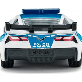 siku Chevrolet Corvette Zr1 Police Car, Police Toy, Metal/Plastic 1525 4006874015252