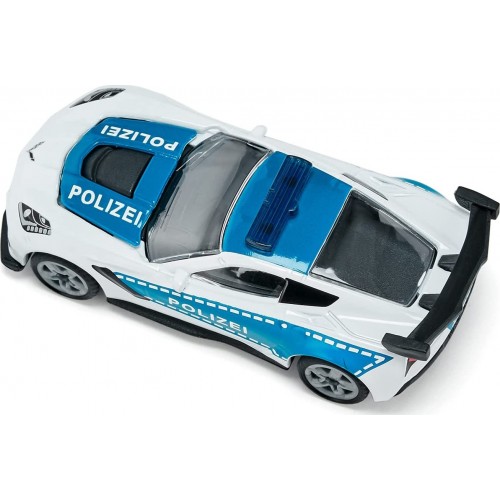 siku Chevrolet Corvette Zr1 Police Car, Police Toy, Metal/Plastic 1525 4006874015252