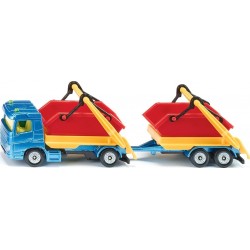 siku Truck With Skip And Trailer, Toy Truck, Metal/Plastic, Mult 1695 4006874016952