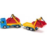 siku Φορτηγό με τρέιλερ και 2 κάδους, Metal/Plastic 1695 4006874016952