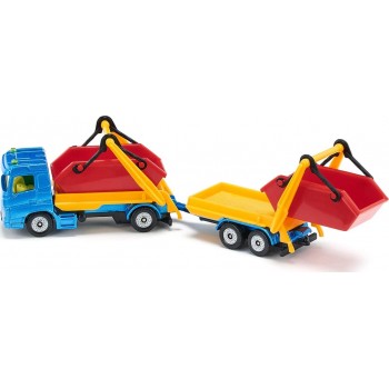 siku Φορτηγό με τρέιλερ και 2 κάδους, Metal/Plastic 1695 4006874016952