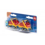 siku Truck With Skip And Trailer, Toy Truck, Metal/Plastic, Mult 1695 4006874016952