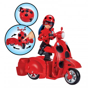 Giochi Preziosi Miraculous Scooter with Exclusive Doll Ladybug MRA47000 8056379139188
