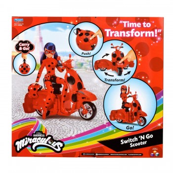 Giochi Preziosi Miraculous Σκουτερ με Αποκλειστική Κούκλα Ladybug MRA47000 8056379139188