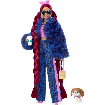 Mattel Barbie Extra - Blue Leopard Track Suit HHN09 194735072637