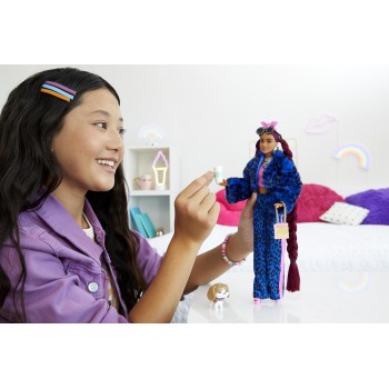 Mattel Barbie Extra - Blue Leopard Track Suit HHN09 194735072637
