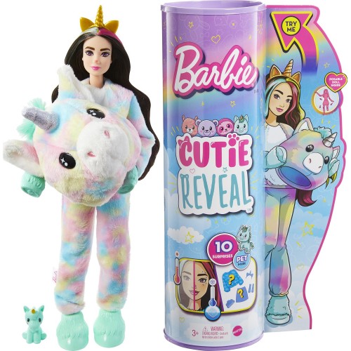 Mattel Barbie Cutie Reveal - Μονόκερος HJL58 194735089512