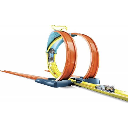 Mattel Hot Wheels Track Builder Unlimited Split Loop βασικα εξαρτηματα πιστας GLC87 / HDX77 194735034420