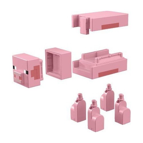 Mattel Minecraft Κατασκευη Μεγαλης Φιγουρας Pig GVV14 / GVV18 887961933208