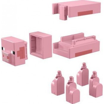 Mattel Minecraft Κατασκευη Μεγαλης Φιγουρας Pig GVV14 / GVV18 887961933208