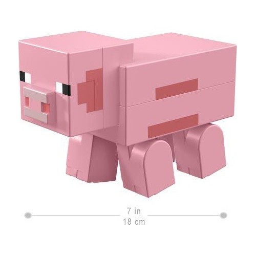 Mattel Minecraft Κατασκευη Μεγαλης Φιγουρας Pig GVV14 / GVV18 887961933208