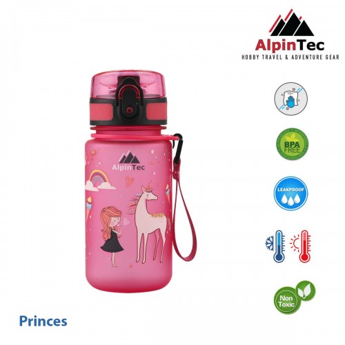 AlpinTec Παγούρι Kids 350Ml Pink (Princes) C-350PK-PR 4891321282161