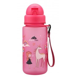 AlpinTec Water Canteen Kids 400Ml With Straw Princes C-400PK-PR 4891321282178
