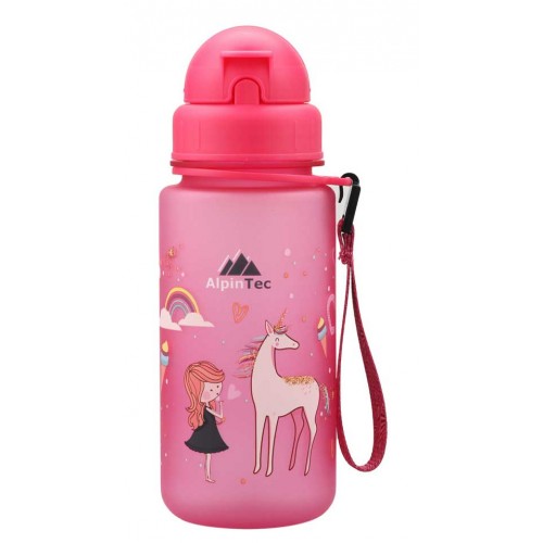 AlpinTec Water Canteen Kids 400Ml With Straw Princes C-400PK-PR 4891321282178