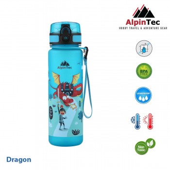 AlpinTec Παιδικό Παγούρι AlpinPro 500ml AQUA - Dragon C-500AG-DR 4891321282185
