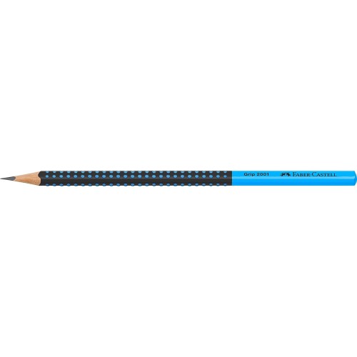 Faber-Castell Graphite Pencil, Grip 2001 - Two Tone Black/Blue 517010 4005405170101