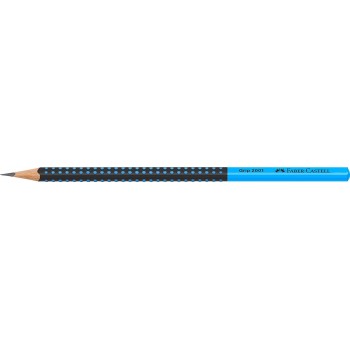 Faber-Castell Graphite Pencil, Grip 2001 - Two Tone Black/Blue 517010 4005405170101