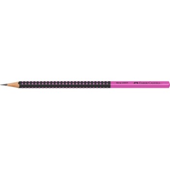 Faber-Castell Grip 2001 Μολύβι Δίχρωμο Μαύρο/ Ροζ HB 517011 4005405170118