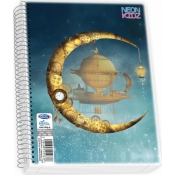SKAG Τετράδιο Neon Kidz Σπιράλ 17X25 2 Θεμάτων - 1 Τεμάχιο 244336 5201303244336