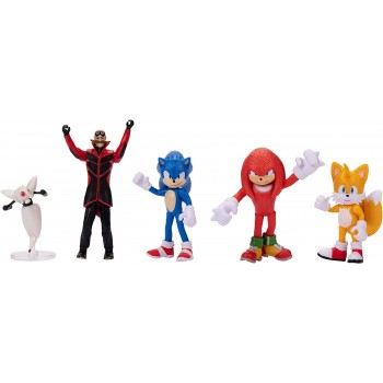 JAKKS PACIFIC Sonic The Hedgehog, Sonic 2 Movie Action Figure Set JPA41268 192995412682