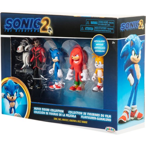 JAKKS PACIFIC Sonic The Hedgehog, Sonic 2 Movie Σετ Φιγούρες 6.5 cm JPA41268 192995412682