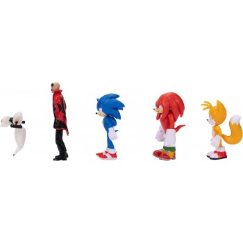 JAKKS PACIFIC Sonic The Hedgehog, Sonic 2 Movie Action Figure Set JPA41268 192995412682
