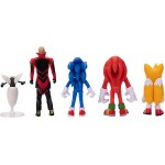 JAKKS PACIFIC Sonic The Hedgehog, Sonic 2 Movie Action Figure Set JPA41268 192995412682