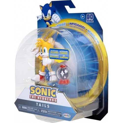 JAKKS PACIFIC Sonic The Hedgehog  Modern Tails Action Figure With Invincible JPA41440-X / 3 192995403857