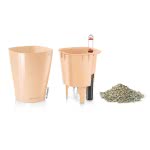 Lechusa LECHUZA ΑΥΤΟΠΟΤΙΖΟΜΕΝΗ ΓΛΑΣΤΡΑ MINI-DELTINI Apricot High-Gloss All-In-One Set 14956 4008789149565