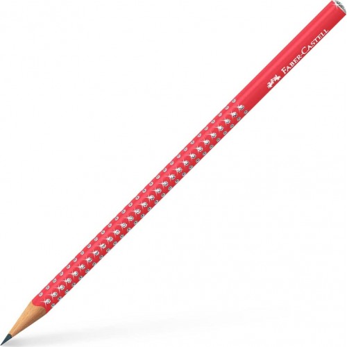 Faber-Castell Sparkle Graphite Pencil, Candy Cane Red Μολύβι Κόκκινο Β 118240 4005401182405