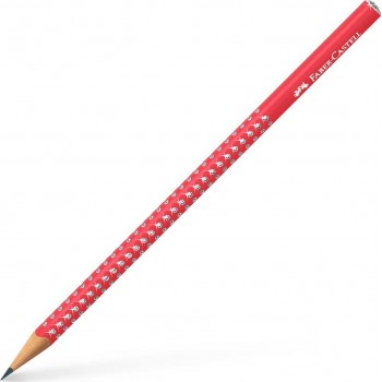 Faber-Castell Sparkle Graphite Pencil, Candy Cane Red 118240 4005401182405