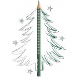 Faber-Castell Sparkle Graphite Pencil, Forest Green 118239 4005401182399