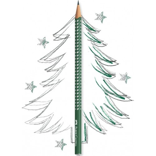 Faber-Castell Sparkle Graphite Pencil, Forest Green Μολύβι Πράσινο Β 118239 4005401182399