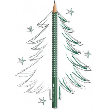 Faber-Castell Sparkle Graphite Pencil, Forest Green 118239 4005401182399