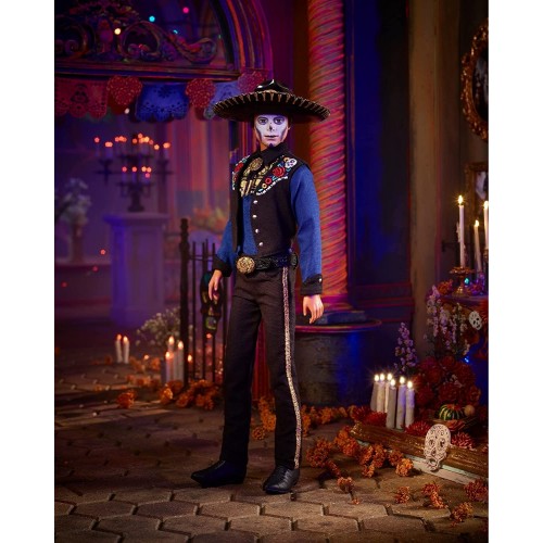 Mattel Barbie Ken Day Of The Dead Dia De Los Muertos Ken Συλλεκτική Κούκλα HBY10 194735004997