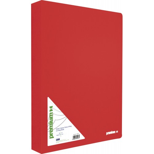 A&G PAPER School folder PP 2 rings Type O-ring Premium A4 Red (spine 3cm) 32207 5205616322071