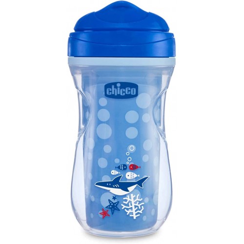 Chicco Active Cup Μπλε 266ml 14+ Μήνες για να Μάθετε να Πίνουν F04-06981-20-01 8058664081233