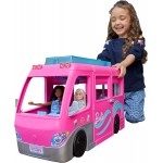 Mattel Barbie Dreamcamper Vehicle Playset, 2.5 Feet Tall With Rolling Wheels, 7 Play Areas, Pool, Slide And 60+ Accessories HCD4