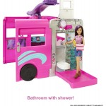 Mattel Barbie Dreamcamper Vehicle Playset, 2.5 Feet Tall With Rolling Wheels, 7 Play Areas, Pool, Slide And 60+ Accessories HCD4