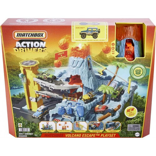 Mattel Action Drivers Volcano Escape Ηφαιστειο Σετ Παιχνιδιου HHW21 194735077427