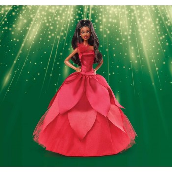 Mattel Barbie Merry Christmas Black HBY04 194735005116
