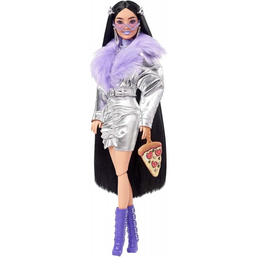 Mattel Barbie Extra - Purple Fur Boots HHN07 194735072613