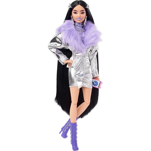 Mattel Barbie Dolls And Accessories, Extra Doll, Black Hair With