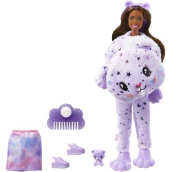 Mattel Barbie Cutie Reveal Fantasy Series Doll With Teddy Bear -Plush Costume And 10 Surprises  HJL57 194735089529